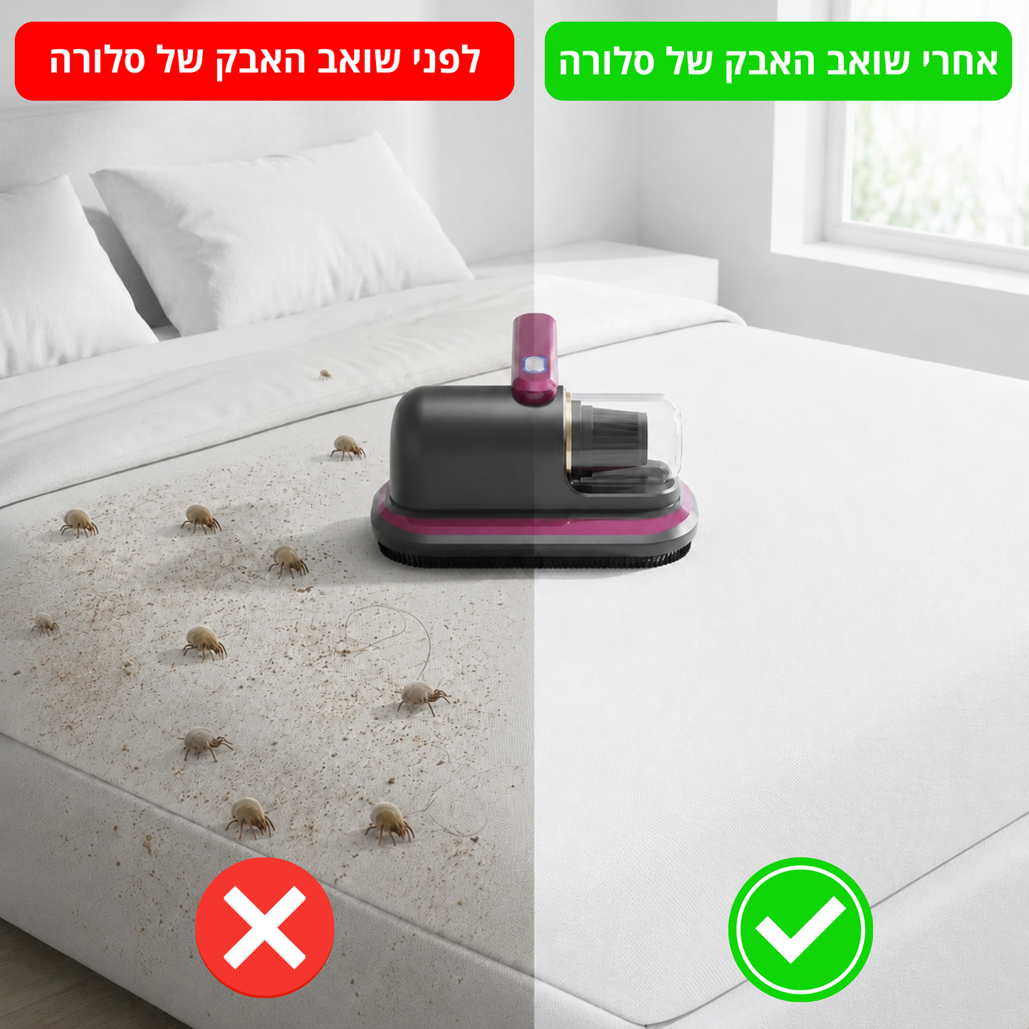 שואב האבק לבדים של סלורה